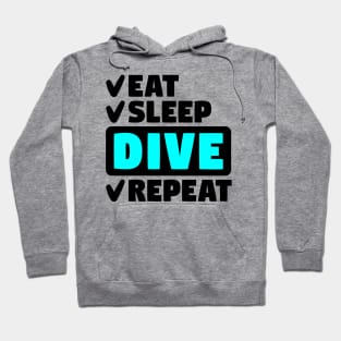 Eat, sleep, dive, repeat Hoodie